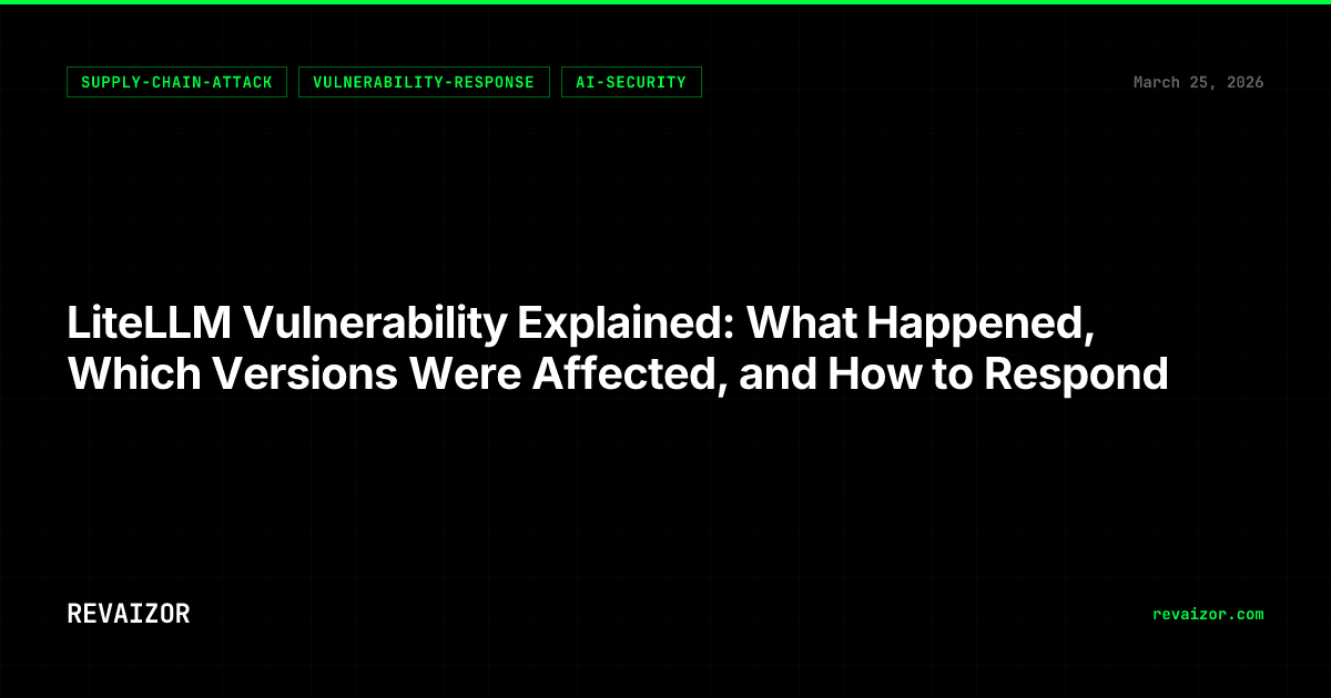 LiteLLM Vulnerability Explained: The PyPI Supply Chain Attack, Affected ...